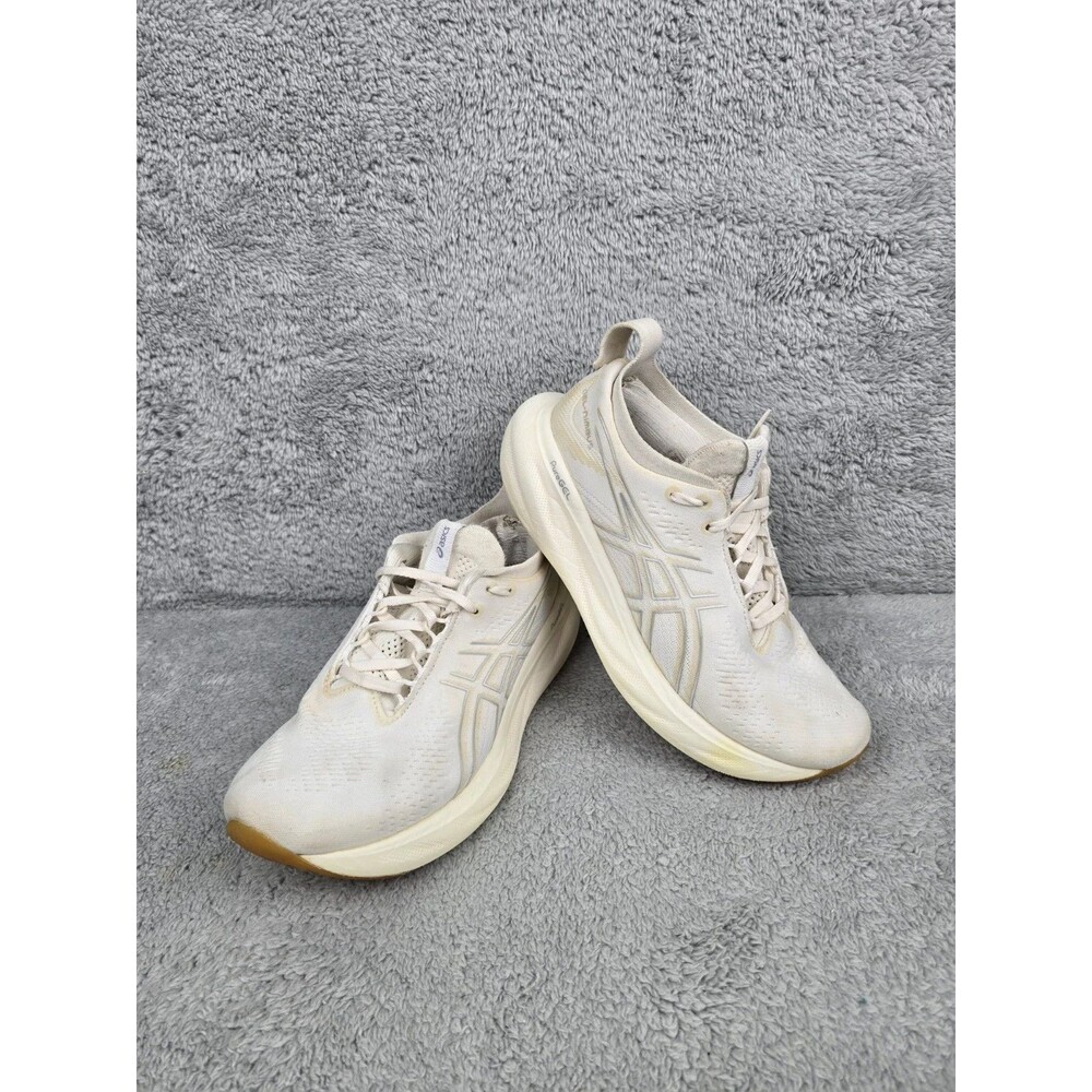 Asics Gel-Nimbus 25 Women's Size 7.5 Running Shoes Ivory